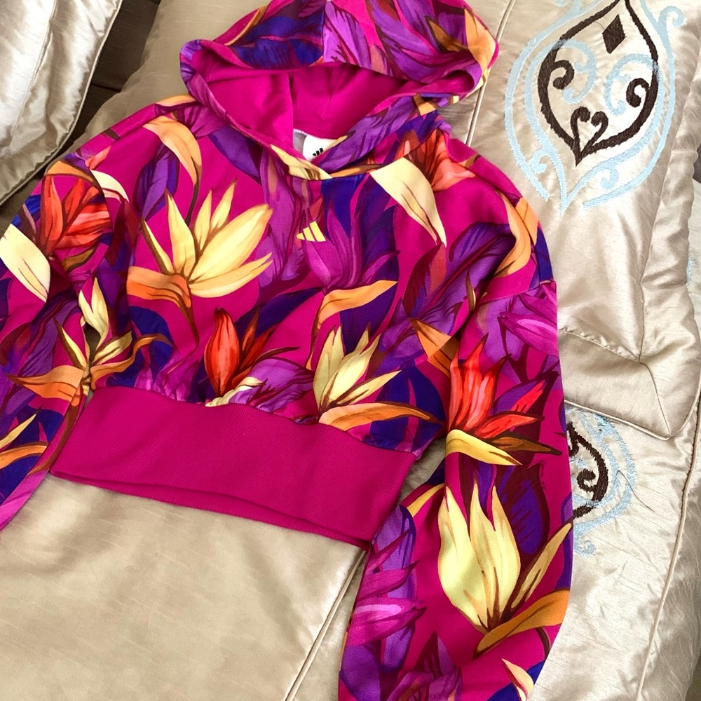 NWT Farm Rio Floral Women's Cropped Jacket - Multicolor - Picture 8 of 10